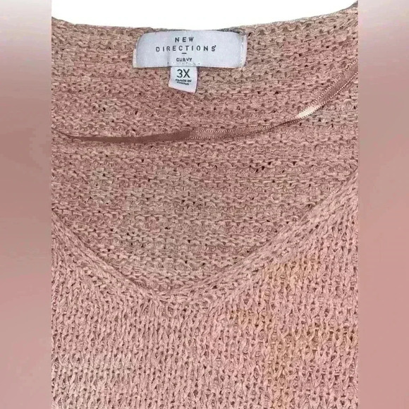 New Direction Dusty Pink Oversized Sweater Lightweight Size 3XL - Picture 5 of 6